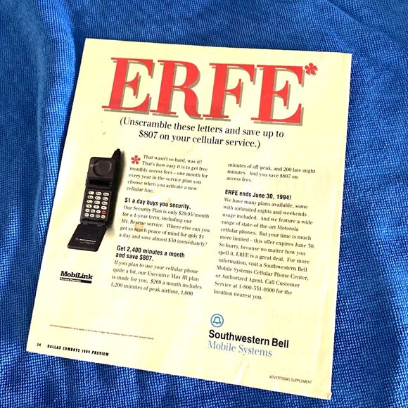 Dallas Cowboys 1994 Season Preview "back... to back... TO BACK" Emmitt & Irvin - Picture 3 of 3